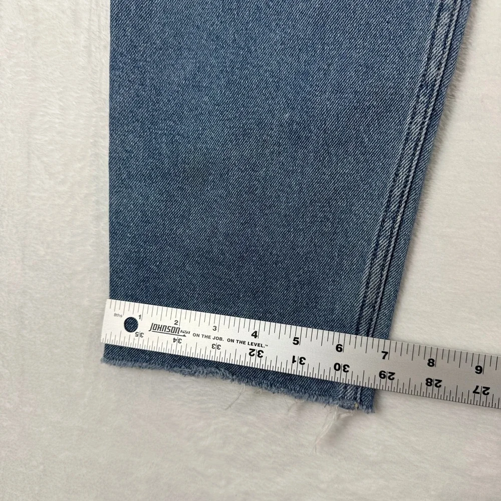 Hollister Women's Jeans 9R W29 L27 Ultra High Rise Mom Jean Patchwork Light Wash